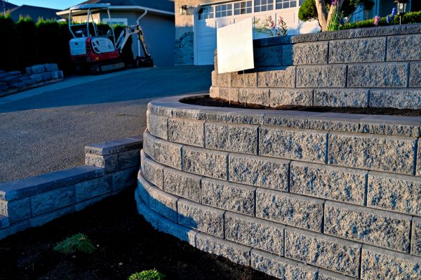 Stone Retaining Wall Repair in Foley