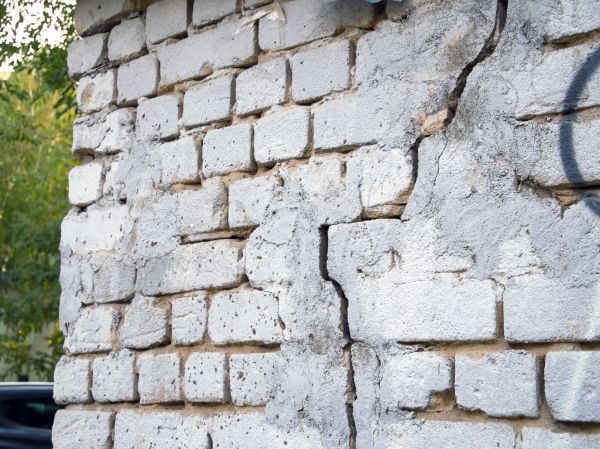 Cracked Brick Wall Repair in Foley